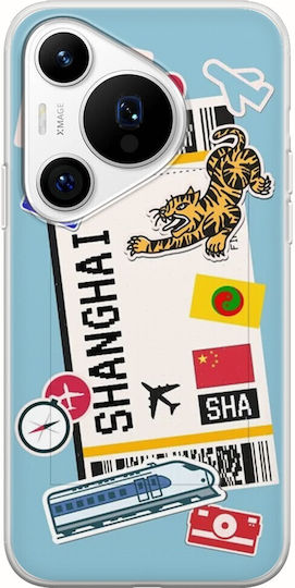 Ticket To Shanghai Huawei Pura 70 Pro Flexibles TPU Transparentes Silikon