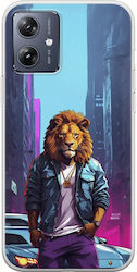 Street Animals Lion Motorola Moto G54 5g Flexible Tpu Διάφανη Σιλικόνη Street Animals Lion Motorola Moto G54 5g Flexible Tpu Διάφανη Σιλικόνη