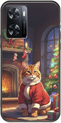 Weihnachts-Tiere Katze OnePlus Nord N20 SE Schwarz TPU Schwarz Silikon