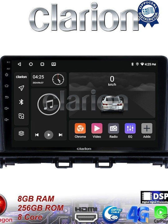 Clarion Sistem Audio Auto pentru Mazda CX-4 2014 > (Bluetooth/USB/WiFi/GPS/Apple-Carplay/Android-Auto) cu Ecran Tactil 9"