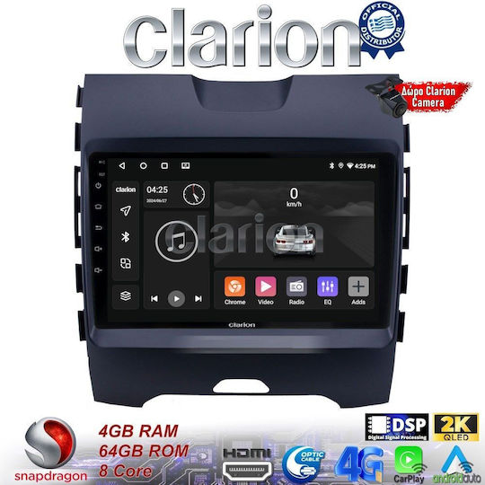 Clarion Ηχοσύστημα Αυτοκινήτου για Ford Edge 2016 > (Bluetooth/USB/WiFi/GPS/Apple-Carplay/Android-Auto)