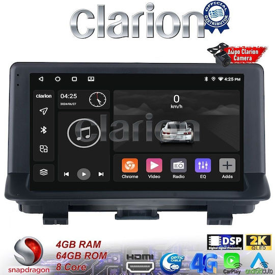 Clarion Car Audio System for Audi Q3 2011 > 2019 (Bluetooth/USB/WiFi/GPS/Apple-Carplay/Android-Auto)
