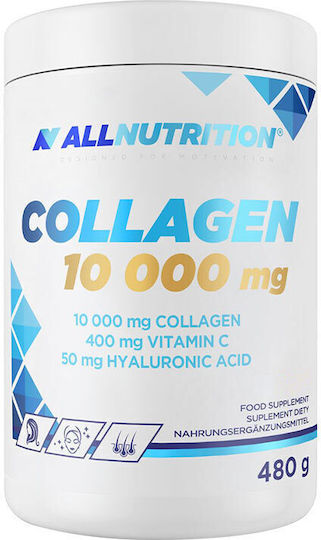 AllNutrition Collagen 10000mg with Vitamin C and Hyaluronic Acid 480gr Orange