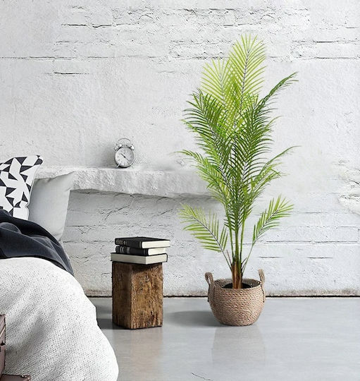 Изкуствено растение в саксия Палма Areca Черен 120см