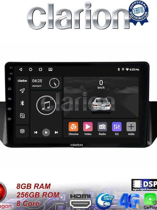 Clarion Автомобилна Аудио Система (Блутут/USB/WiFi/GPS/Apple-Carplay/Android-Auto) с Тъчскрийн 9"