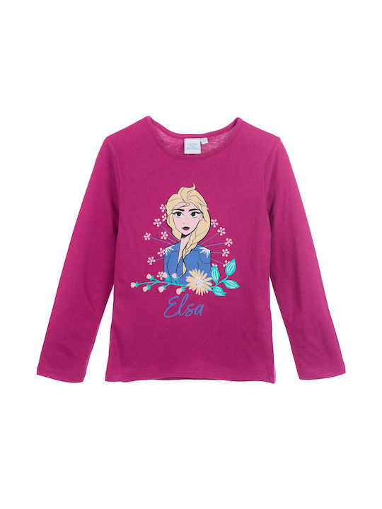 Superheroes Kids Blouse Long Sleeve Purple