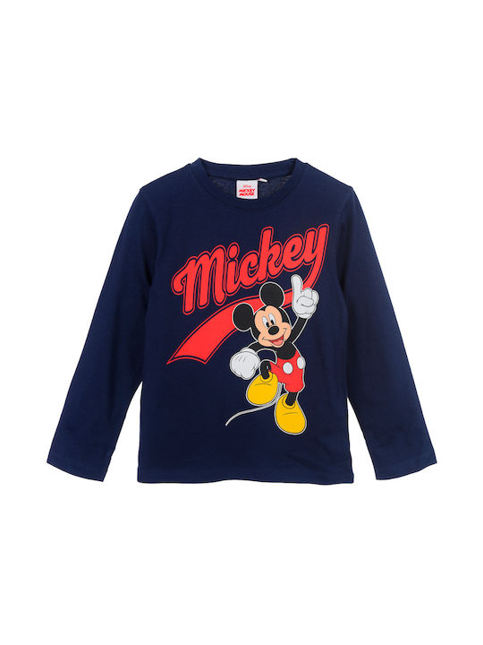 Superheroes Children's Blouse Long Sleeve Blue