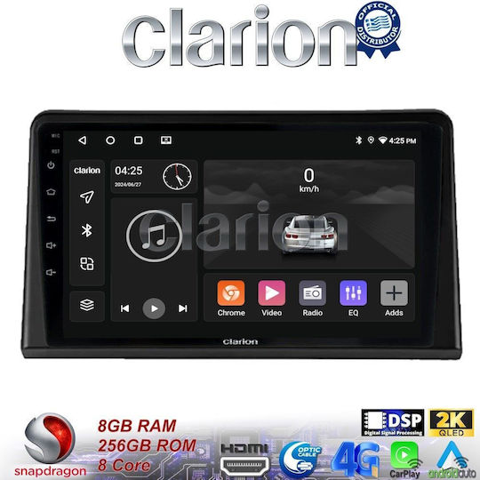 Clarion Ηχοσύστημα Αυτοκινήτου για Renault Express 2023 > (Bluetooth/USB/WiFi/GPS/Apple-Carplay/Android-Auto)