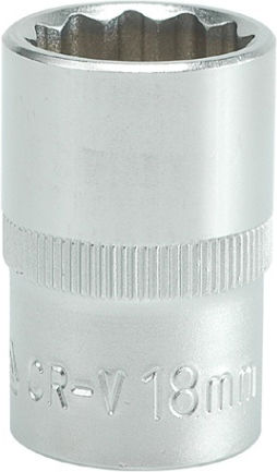 Cap 22mm 1/2" 12-Pieces Short Cv