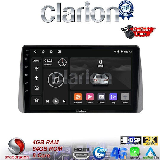 Clarion Auto-Audiosystem für Fiat E-Commerce-Website 2015 > 2019 (Bluetooth/USB/WiFi/GPS/Apple-Carplay/Android-Auto)
