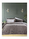 Nima Duvet Cover Queen 220x240cm Velure Cigar Beige 710 GSMGsm 13.5 togs Togs