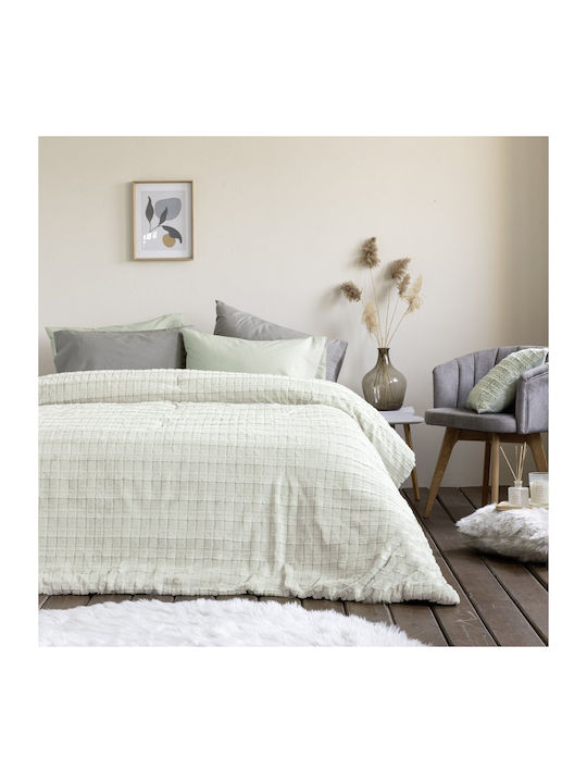 Nima Duvet Cover Single 160x220cm Weave Cream 760Gsm