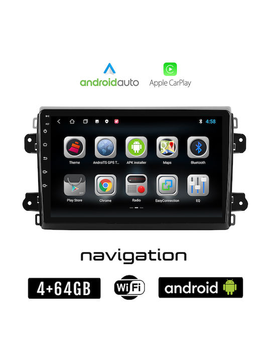 Booma Ηχοσύστημα Αυτοκινήτου για Fiat Ducato 2021 (Bluetooth/USB/WiFi/GPS/Apple-Carplay/Android-Auto) με Οθόνη Αφής 9"