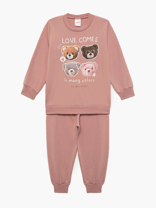 Minerva Kids' Pajamas Winter Pink Bears
