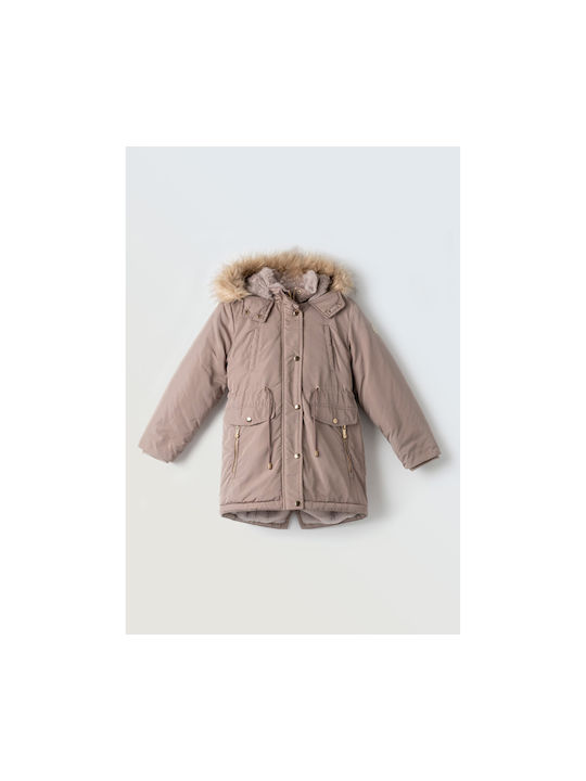 Evita Kids Parka Dirty Mauve