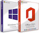 Microsoft Windows 10 Pro + Office 2021 Pro Plus Medialess Add-on Ελληνικά