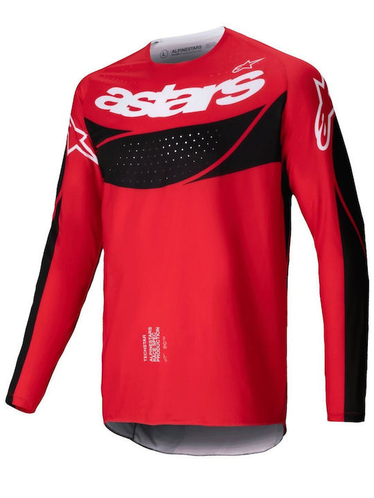 Alpinestars Ανδρική Μπλούζα Motocross Μακρυμάνικη Κόκκινο Χρώμα