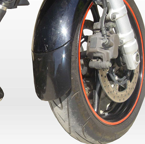 Moto Discovery Предно Крило на Мотоциклет за Yamaha FZ6 Фейзър Черен 1бр
