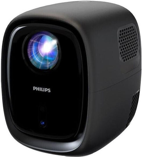 Philips Neopix 130C 0308.0066 Мини Проектор LCD HD LED лампа с Wi-Fi и вградени високоговорители Черен