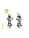 Nunbell Plüsch Zebra Hundespielzeug 24cm