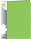 Com Clipboard Flexible with 30 plastic sleeves Slides for Paper A4 Green 1pcs
