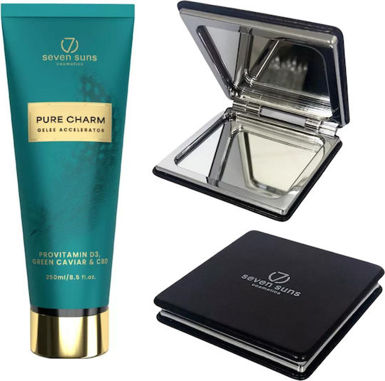 7Suns Cosmetics Pure Charm + Doppelspiegel Selbstbräuner Gel Körper 250ml