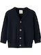 Kids Cardigan Knitted Dark Blue