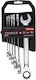 Flachschlüssel Ratschen-Set 6-tlg 8-19mm CrV Proline