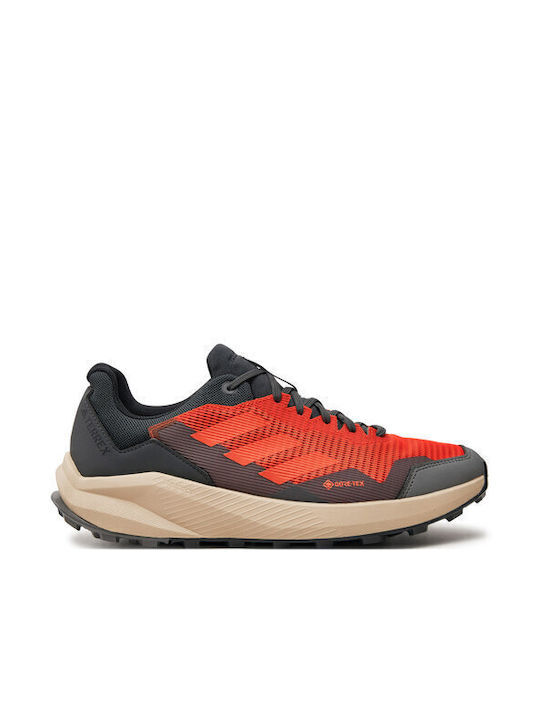 Terrex Rider GTX Ανδρικά Αθλητικά Παπούτσια Trail Running Αδιάβροχα με Μεμβράνη Gore-Tex Πορτοκαλί