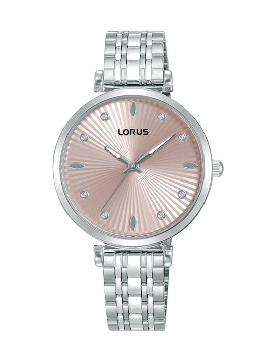 Lorus Classic Damen Uhr mit Rosa Metallarmband
