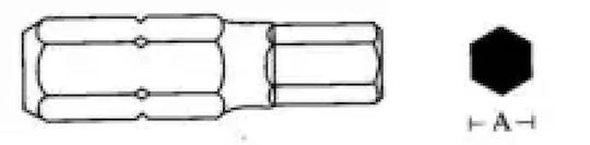 Jonnesway Имбус Накрайник 8 X 75mm 6-стенен 10mm