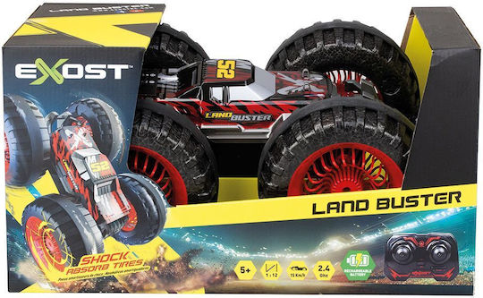Exost Land Buster Τηλεκατευθυνόμενο Αυτοκίνητο Κόκκινο