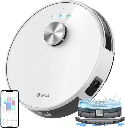 Lefant Lefant M1 Roboterstaubsauger zum Saugen & Wischen mit Wi-Fi White