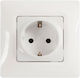 Legrand Salbei Priză Electrică Îngropată Simplă Albă