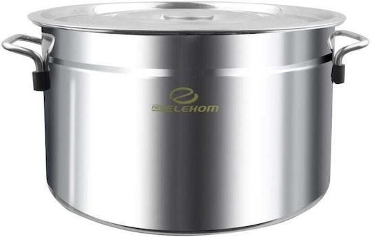 Elekom Tiefer Edelstahl-Topf 42cm