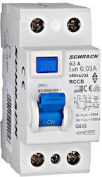 Schrack Реле Изтичане На Земя 2x63A Schrack Реле Изтичане На Земя 2x63A
