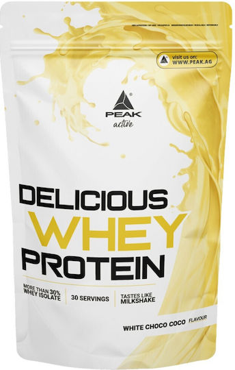 Peak Nutrition Delicious Whey Protein Протеин Суроватъчен с Вкус White Chocolate Coconut 900гр