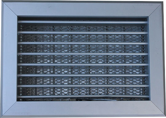 Kapnotechniki Rectangular Fireplace Air Shutter 25x