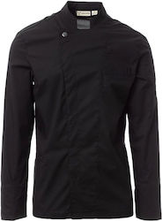 Payper Mantel Koch 100% Baumwolle Herren Schwarz mit Langärmelig Elite Mesh