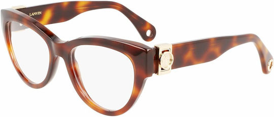 Lanvin Plastic Eyeglass Frame Brown LNV2626-214