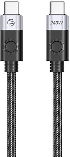 Orico USB 4 Video Cable USB-C male - USB-C 240W PD Μαύρο 1.5m CC240-40-15-BK-BP
