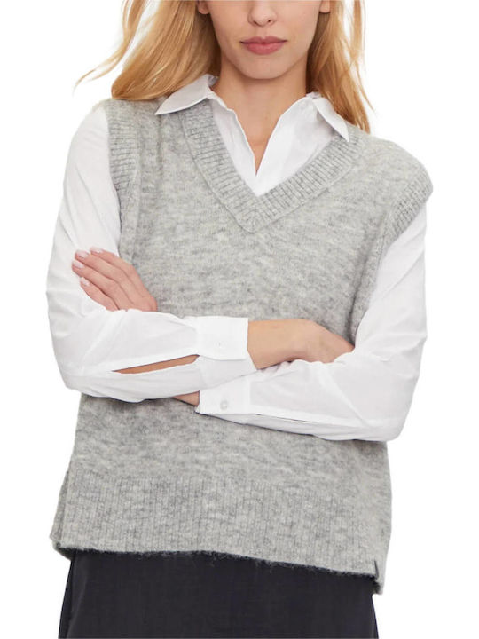 Winter Women's Tunic Sleeveless with V-Neck Grey Heather