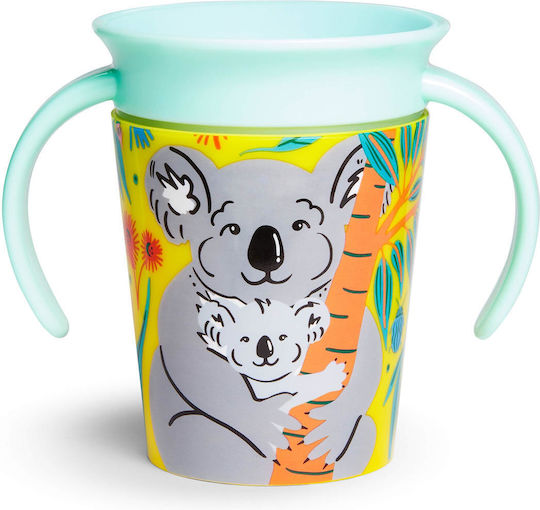 Munchkin Baby Cup Miracle 360° Wildlove Sippy Cup made of Plastic Light Blue 177ml for 6m+m+