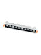 Nowodvorski Rectangle Recessed Spot with Integrated LED and Natural White Light Black 27.3x3.7cm. 1pcs