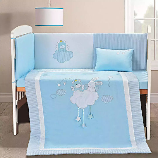 Beauty Home Set Pentru Patut Beyond Imagination Art 5106 White, Light Blue 4buc piese