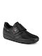 Leather Women's Ankle Boots Platform Black