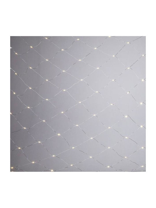 Netz 150 Mini Milky LED 31V Transformator Stetig Transparent PVC Kupferdraht Warmweiß LED Verlängerung 5m 2*2,5m IP44