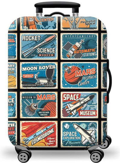 Small Amber Vintage Rockets Suitcase Cover Am680-01 Amber Am680-01