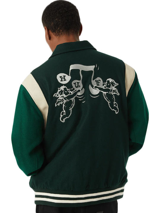 HUF Κολλεγιακό Μπουφάν Hunter Green, Πράσινο