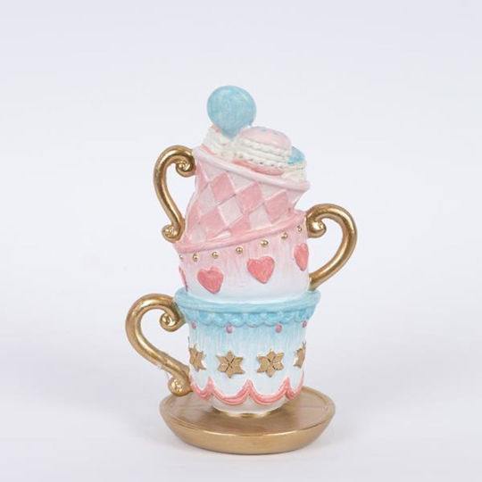 Eurolamp Cupe decorative din polirășină Macarons roz 9x11.5x18cm